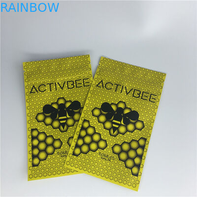 سه بسته بندی مهر و موم ایستاده کیسه های قهوه بسته بندی علف های هرز پلاستیکی Mylar Zip Lock