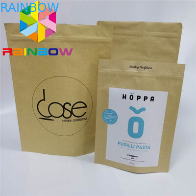 کیسه های قهوه ایستاده کیسه های کیسه کاغذ سفارشی کاغذ چاپ کاغذ کرافت