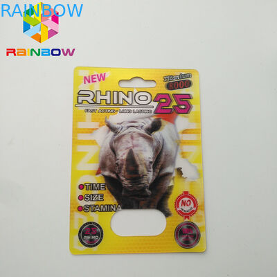 بسته نرم افزاری کارت قرص بسته بندی 3D Effect قرص های جنسی برای مردان بسته بندی کارت