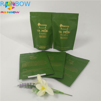 فویل بسته بندی فویل بسته بندی زیپ بالا ایستاده Ziplock حمام نمک آلومینیوم فویل کیسه