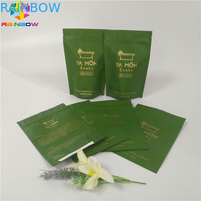 فویل بسته بندی فویل بسته بندی زیپ بالا ایستاده Ziplock حمام نمک آلومینیوم فویل کیسه