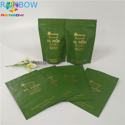 فویل بسته بندی فویل بسته بندی زیپ بالا ایستاده Ziplock حمام نمک آلومینیوم فویل کیسه