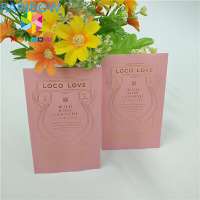 کیسه کاغذی Brown Kraft کاغذ بسته بندی حرارتی کیف بسته بندی اندازه سفارشی برای لوبیای کوکی / قهوه