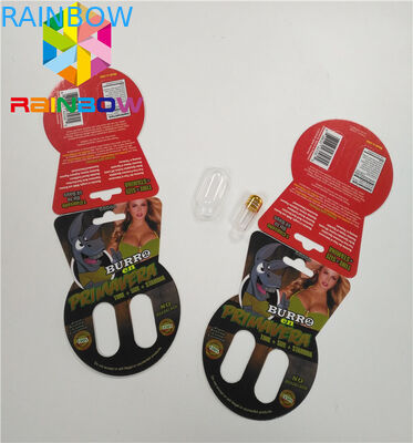 جعبه لنزلی 3 بعدی جعبه کارت بازرگانی Burro Single Double Shot Including Bottle