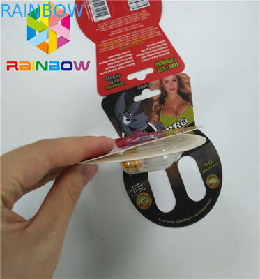 بسته بندی بلیستر براق بسته بندی سفارشی جنسیت قرص Burro2 60000 کارت کاغذ