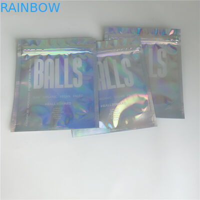 Ziplock لوازم آرایشی و بهداشتی بسته بندی کیسه های براق 3 جانبی مهر و موم شده برای چسب گسترش مژه