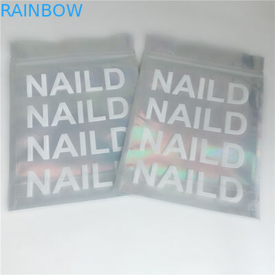 Ziplock لوازم آرایشی و بهداشتی بسته بندی کیسه های براق 3 جانبی مهر و موم شده برای چسب گسترش مژه