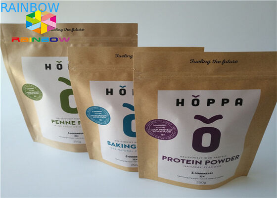 پاک کردن کاغذ سفارشی کیسه های کاغذ بازیافت کاغذ قهوه ای کرافت برای خرید