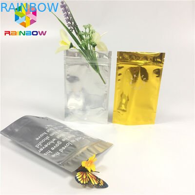 پاک کردن کیف چرم جلو Doypack Foil بسته بندی کیسه ای Zip Lock کیسه ای لوازم آرایشی و بهداشتی Mylar Zip bag