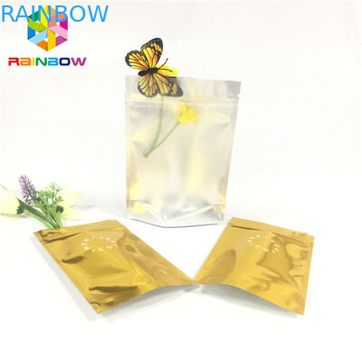 پاک کردن کیف چرم جلو Doypack Foil بسته بندی کیسه ای Zip Lock کیسه ای لوازم آرایشی و بهداشتی Mylar Zip bag