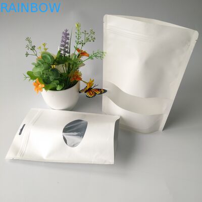 بسته بندی کیسه های بسته بندی جعبه های کاغذی بسته بندی مواد غذایی با پنجره های مستطیلی / بیضی روشن