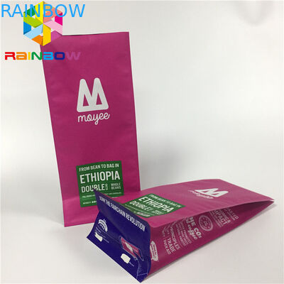 بسته بندی کیسه های آلومینیومی فویل، کیسه های قهوه ایستاده، پایین تخت با شیر