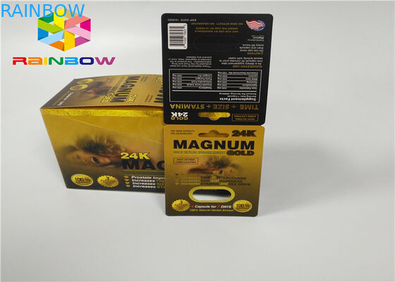 بسته بندی بطری های پلاستیکی کارت های تزریق مردانه قرص های سه بعدی بسته بندی از کارت ها / جعبه نمایش