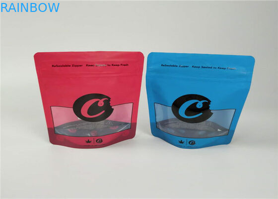 آلومینیوم کیسه های فویل کیسه های پلاستیکی بسته بندی 1LB کوکی ها CBD بسته بندی دود