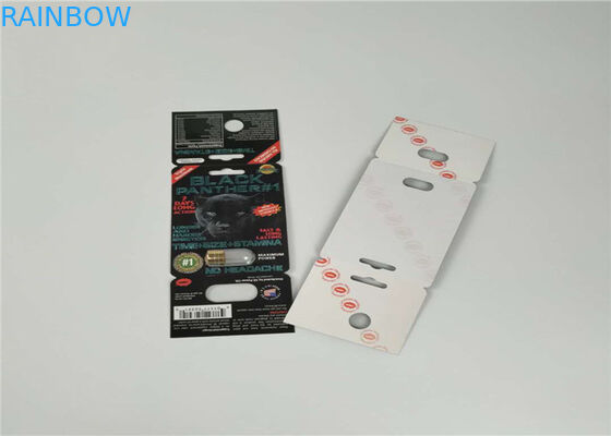 بسته بندی بسته بندی کارت طلای سفید هولوگرام 3D بسته بندی گلوله کانادایی SGS / FDA تایید