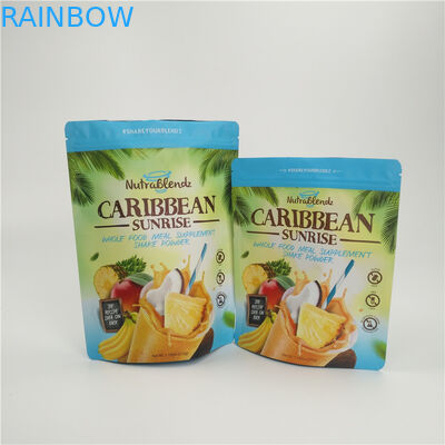 فویل خشک شده میوه اسنک بسته بندی زیپ سفارشی چاپ فویل آلومینیوم ضد آب