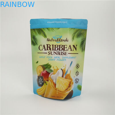 فویل خشک شده میوه اسنک بسته بندی زیپ سفارشی چاپ فویل آلومینیوم ضد آب