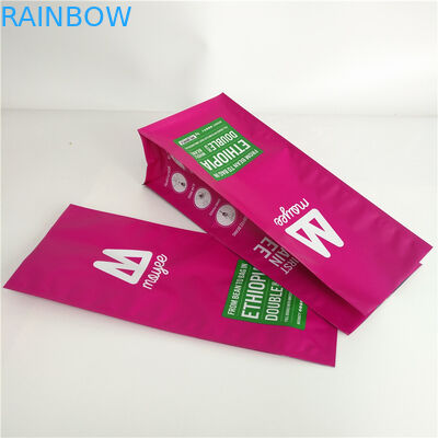 مات تخت پایین سفارشی چاپ پایه تا کیسه های Gusset آلومینیوم روکش M کیسه های قهوه