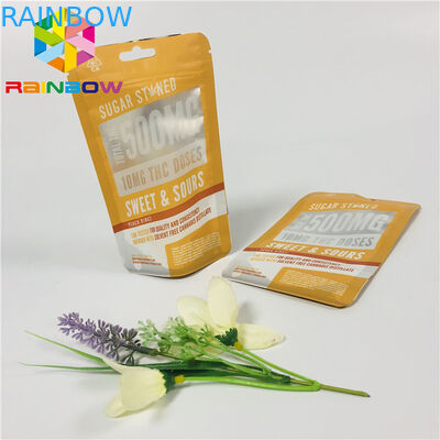 آستین آشامیدنی کیسه های پلاستیکی بسته بندی سفارشی چاپ پنجره پاک با زیپ قابل تعویض