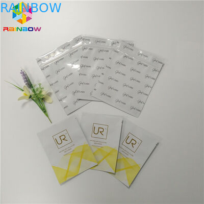 کیسه های فویل پلی اتیلن زیستی پاکت های بسته بندی ماسک صورت برای لوازم آرایشی