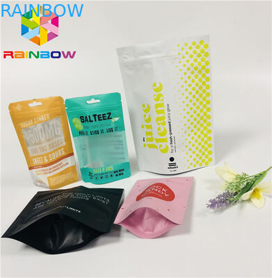 صندوق پستی FDA Mylar، Ziplock کیسه های پلی اتیلن مهر و موم شده با سوراخ سوراخ