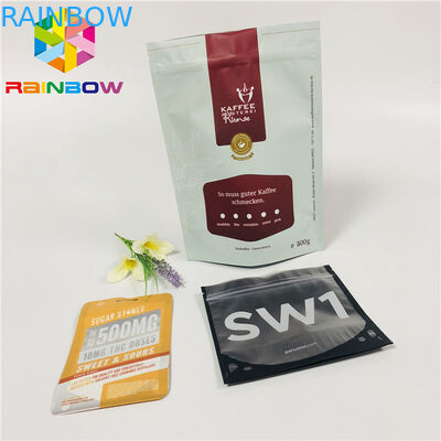 مخلوط رطوبت آلومینیوم فویل بسته کیسه های کیسه ای دانه های قهوه Ziplock Plastic