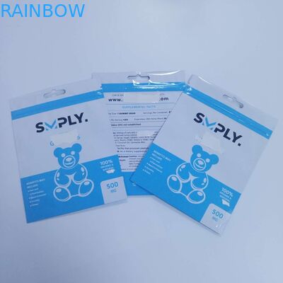 کیسه های عود کننده گیاهی مقاوم در برابر قلب کودکان Cdd کیسه های فویل Gravnre چاپ برای کپسول