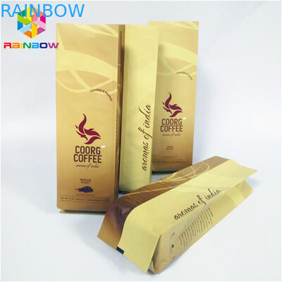 سفارشی چاپ شده پایه زیپ کیسه های کیسه رطوبت جانبی جانبی Gusset تخت پایین