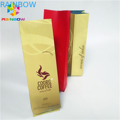 سفارشی چاپ شده پایه زیپ کیسه های کیسه رطوبت جانبی جانبی Gusset تخت پایین