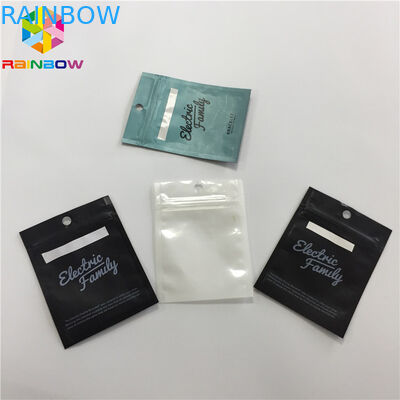 پاک کردن پلاستیکی Mylar Ziplock پلاستیکی پاور سه پهلو برای کابل USB