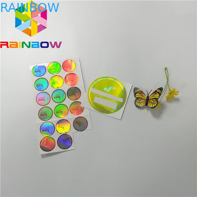 Adhesive Shrink Sleeve Printing برچسب بازتابنده سفارشی بازتاب رنگ برچسب هولوگرافی برچسب