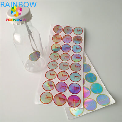 Adhesive Shrink Sleeve Printing برچسب بازتابنده سفارشی بازتاب رنگ برچسب هولوگرافی برچسب
