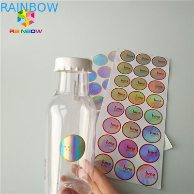 Adhesive Shrink Sleeve Printing برچسب بازتابنده سفارشی بازتاب رنگ برچسب هولوگرافی برچسب