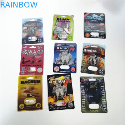 کارت های Premizen کارت های 3D کپسول بسته بندی بلیستر برای قرص افزایش میل جنسی