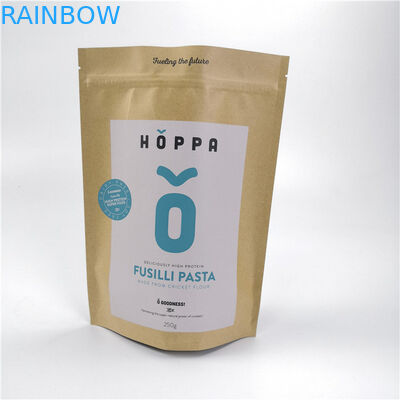 Kraft کیسه های کاغذی سفارشی Recyclable برچسب های خصوصی برای بسته بندی مواد غذایی