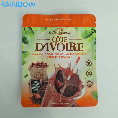 کیسه های بسته بندی پلاستیکی بسته بندی حرارتی بسته بندی کیسه های پودر قهوه لوبیا با Ziplock