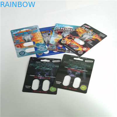 قرص های تقویت کننده مرد قرص بسته بندی تاول های سفارشی بسته بندی سفارشی Rhino 69 قرص های جنسی قرص 3D