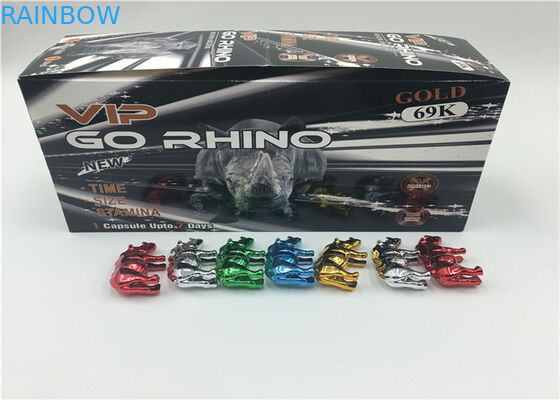 3D هولوگرام اثر قرص کارت قرص بسته بندی رینو 69 بسته بندی گلوله بادوام