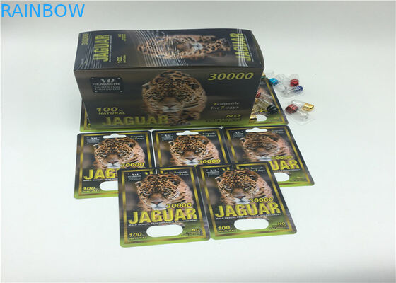 جعبه کارت قرمز جعبه ای جعبه FX 35000 نمایش جعبه کاغذ برای قرص افزایش دهنده مردان