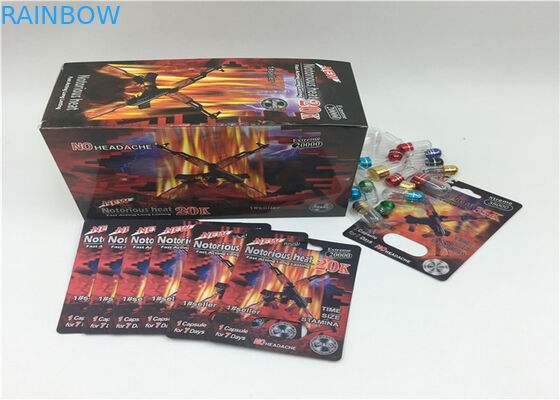 لوگوی سفارشی 3D Effect Blister Pack Packaging Men Bottle Bottle Supplement for Super Medicine