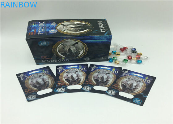 لوگوی سفارشی 3D Effect Blister Pack Packaging Men Bottle Bottle Supplement for Super Medicine