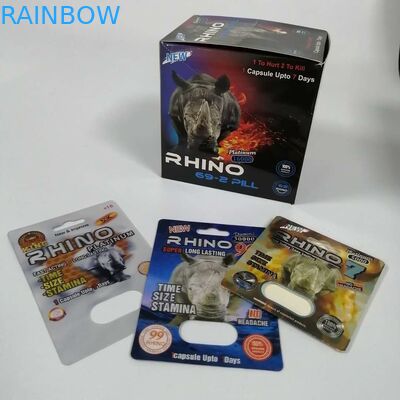 قرص های افزایش جنسی قرص های تهیه کارت قرص Rhino 69 رطوبت مجدد Recyclable