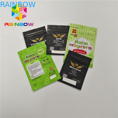 بسته بندی کیسه های پلاستیکی خود مهر و موم شده با فویل اثبات شده Mylar Smell با یک فشرده سازی زیپ