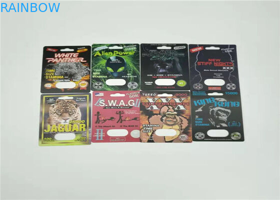 قرص ضد آب ضد آب بسته بندی کرگدن 99 50k قرص های تقویت کننده نر 3D کارت درج اثر