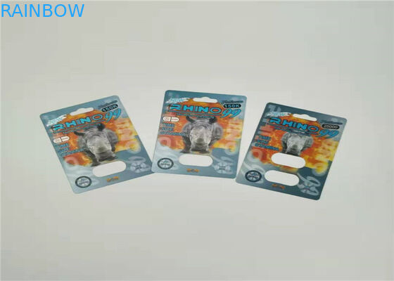 چاپ بسته بندی شده کارت تاول Mamba 3D Effect برای قرص های جنسی کپسول