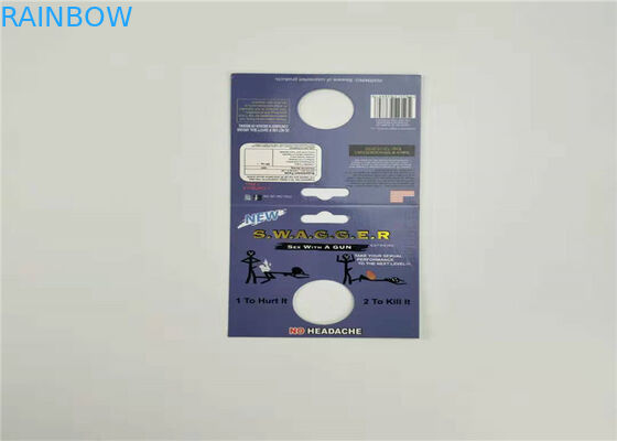 الگوی پلاستیکی کپسول تاول زده شده قرص سکس 3D کارت Rhino 8-50000 با پوشش پلاستیکی