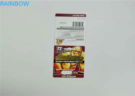 Rhino 69-9000 کارت تاول بسته بندی کپسول جنسی قرص های جنسی پلاستیک درج کارت برای مردان تقویت کننده