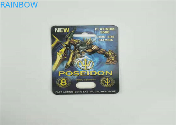 جعبه نمایشگر بسته بندی کارت اوریو دوستانه سازگار با محیط زیست ، جعبه نمایش کاغذ کارتونی Rhino 7 برای کپسول تقویت کننده نر