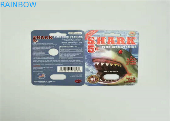 جعبه نمایشگر بسته بندی کارت اوریو دوستانه سازگار با محیط زیست ، جعبه نمایش کاغذ کارتونی Rhino 7 برای کپسول تقویت کننده نر