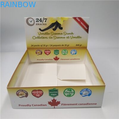 کاغذ گیاهی بسته بندی بخور تاشو کارتن راه راه تاشو جعبه نمایش بالا